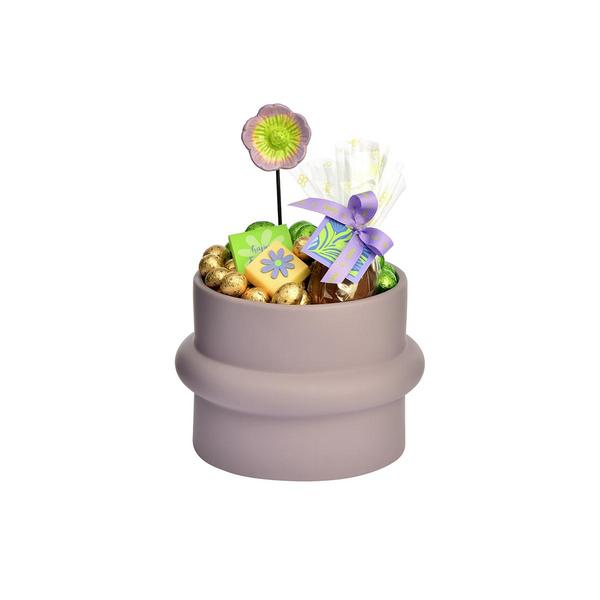 Colored Ceramic Bowl with Special Center Design, Easter Arrangement, 800g