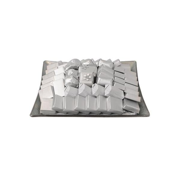 1000g Silver Flared Tray, Classic Arrangement