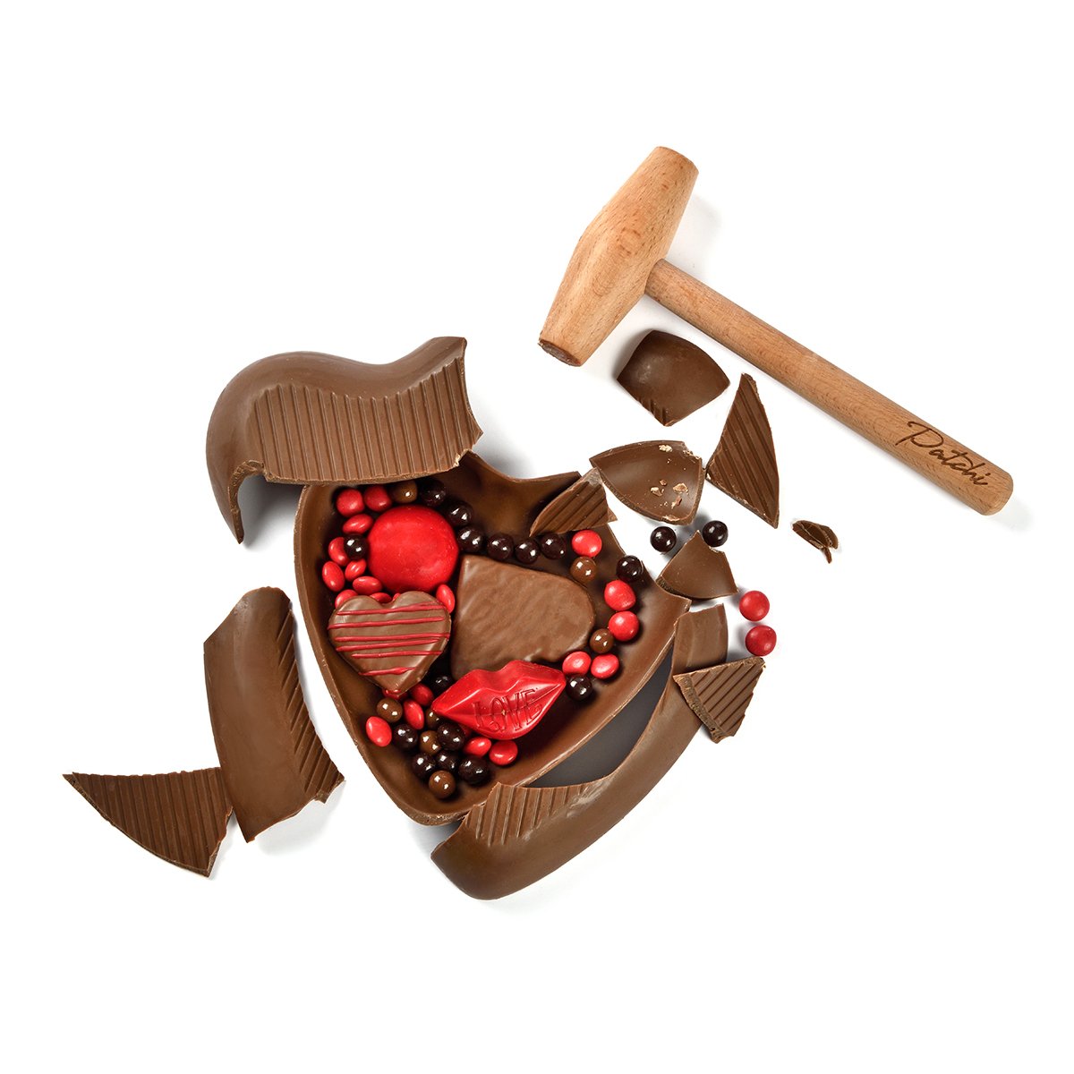 Chocolate heart with hammer discount