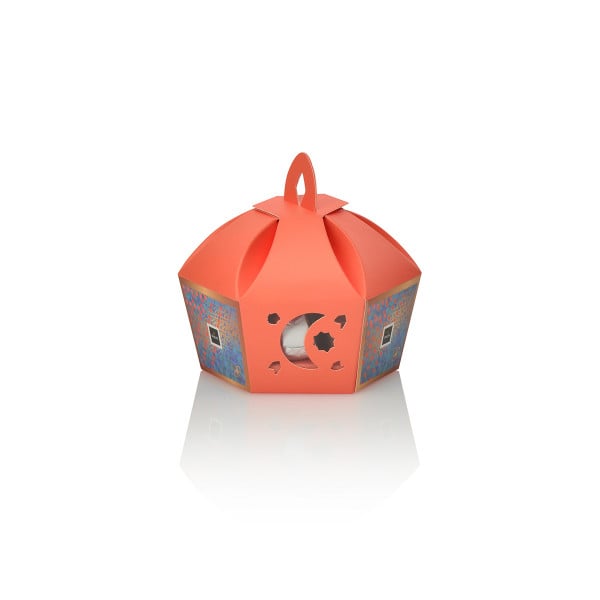 علبة على شكل قنديل مع 145g الشوكولاته و النوغا - هدية رمضان