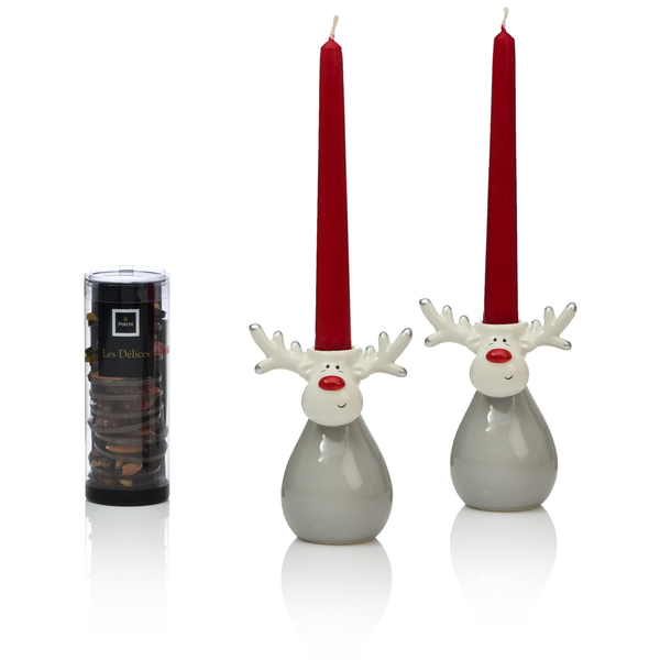 Reindeer Candleholders With Chocolates, 115g
