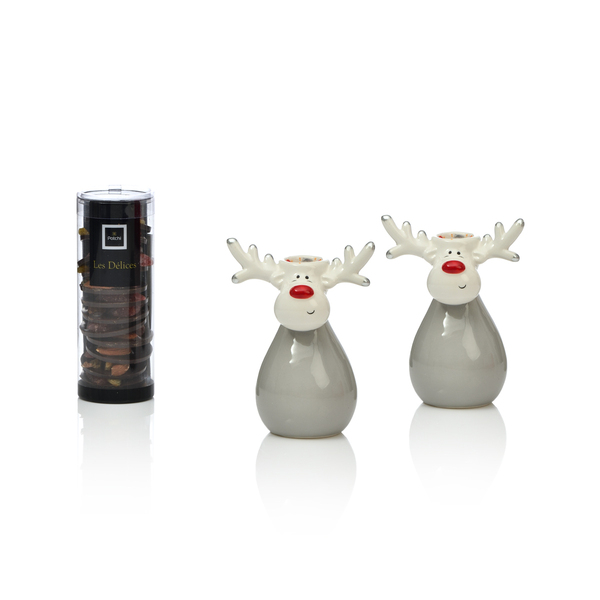 Reindeer Candleholders With Chocolates, 115g