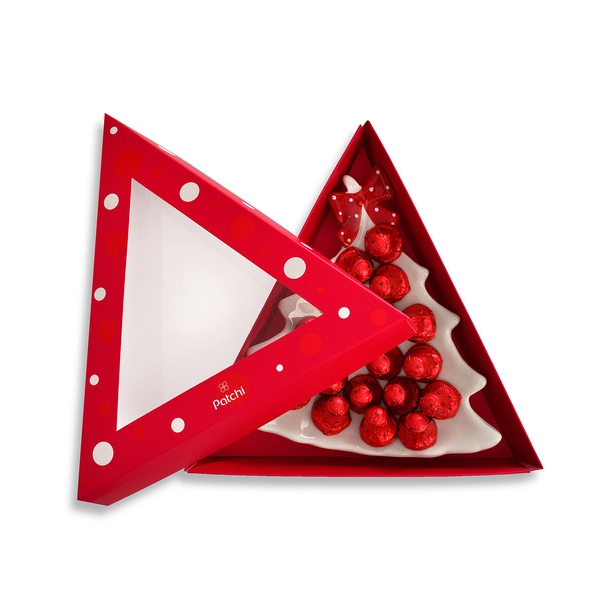 Tree Plate With 125g Chocolate Bells