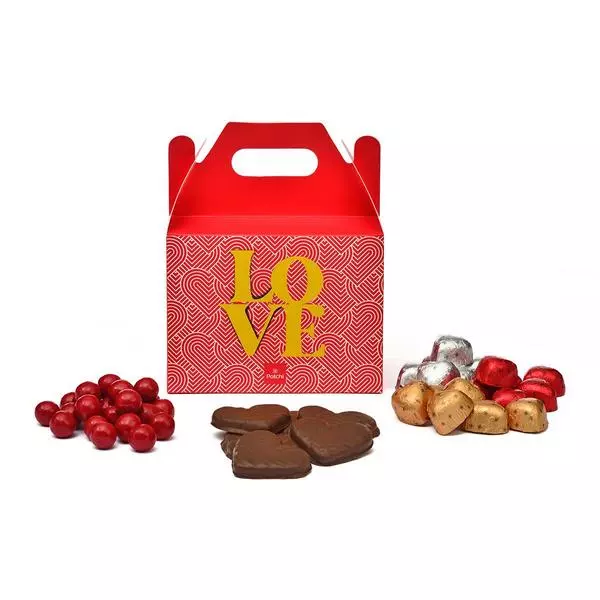Boîte de 325g de chocolats et cookies, Love Box
