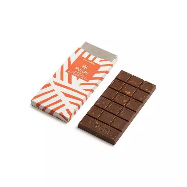 Milk Chocolate Bar With Almond Pieces, Diamantine, 50g