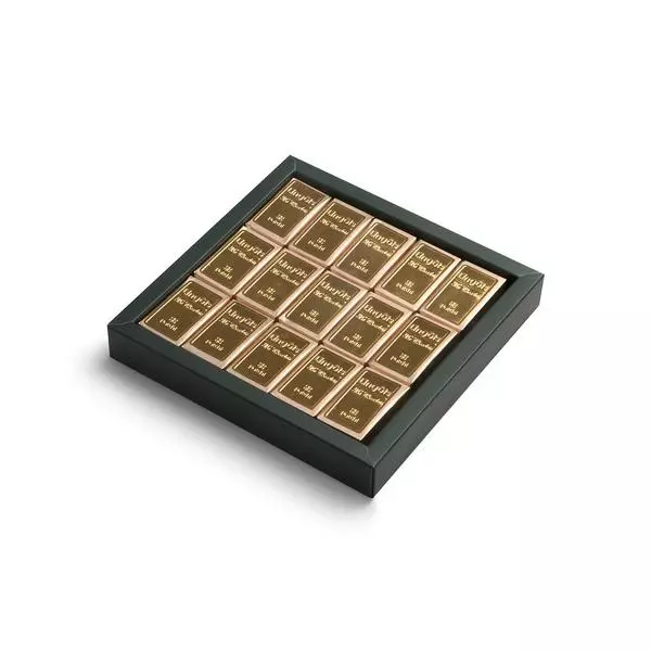 Box of 15 Pieces of Milk Chocolate with Praliné, Les Lingôts.