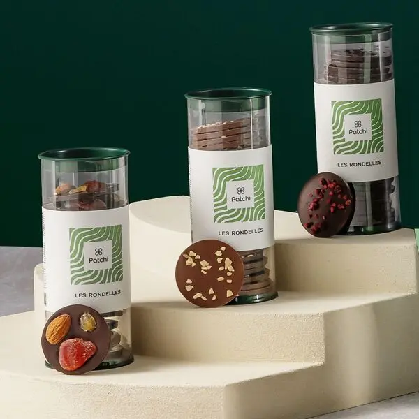 Box of 140g, Les Rondelles, Marzipan Milk
