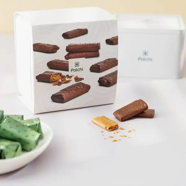 Tin Box of 24 Pieces, Crêpes Chocolatées