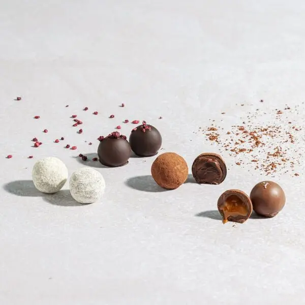 Tin Box of 210g Salted Caramel Truffles