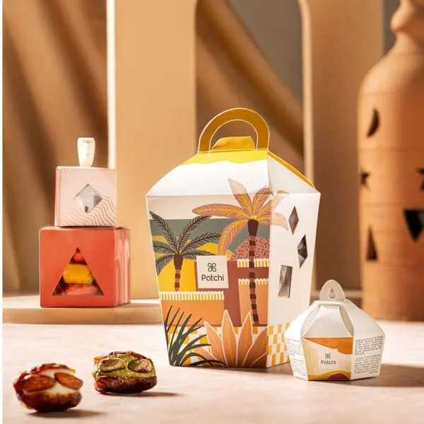 Lantern Box of 245g Malban, Nougat & Chocolates, Eid Gift 