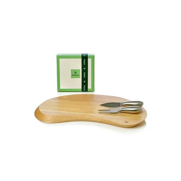 Wooden Cheese Tray set with 135g of chocolate, Liv Collection