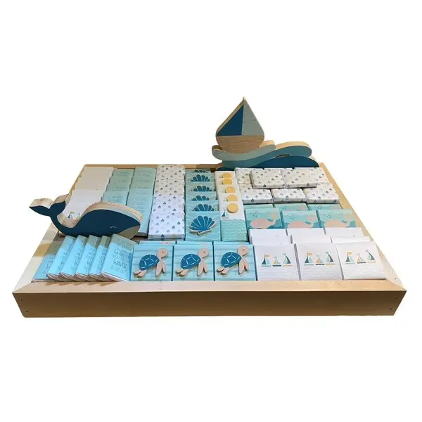 4lb Rectangular Chocolate Tray For Baby Boy