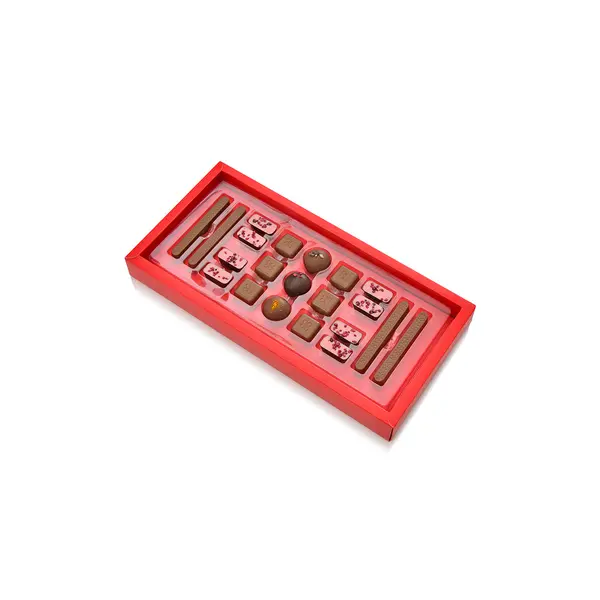 Box of 15 unwrapped chocolates, Santa Collection