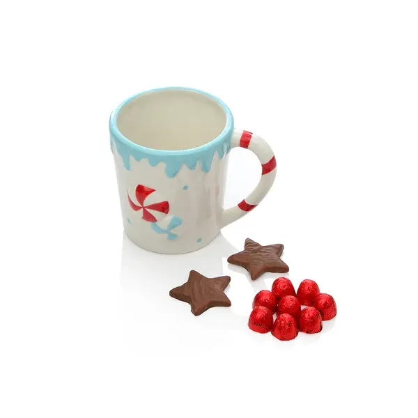 ChocoHoliday Mug with 165g of Chocolates, Santa Collection