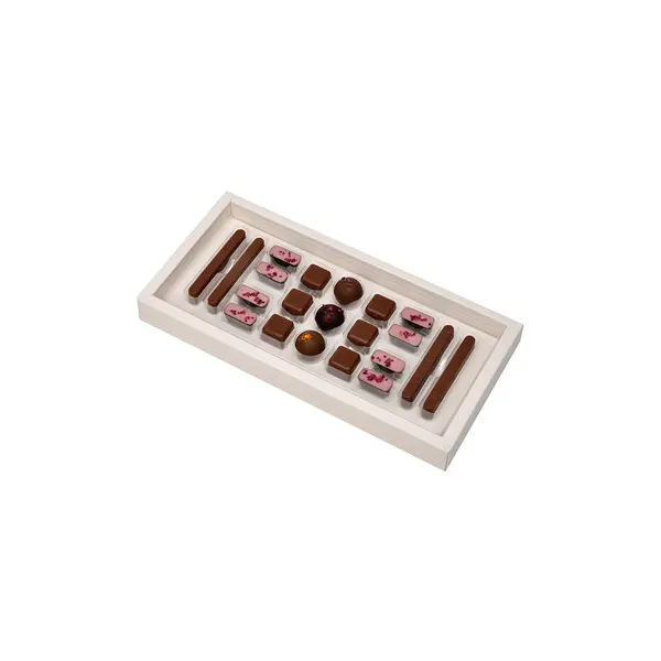 21 Pieces, box of Unwrapped Chocolate, Spring Collection