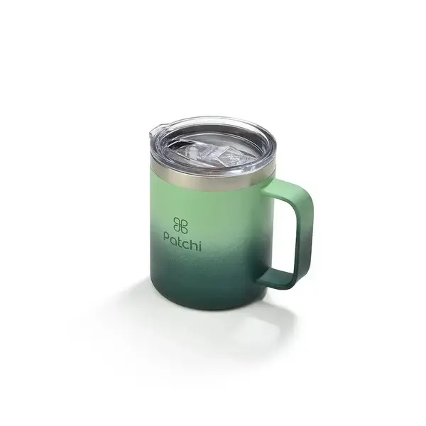 115g Short Green Ombre Stainless Steel Mug Accompanied By 12 Pieces of Chocolate